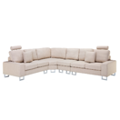 6-Sitzer Ecksofa beige rechtsseitig STOCKHOLM