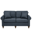 2-Sitzer Sofa Polsterbezug dunkelgrau OTRA