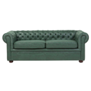 3-Sitzer Sofa Lederoptik grün CHESTERFIELD