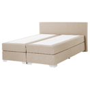 Boxspringbett Polsterbezug beige 160 x 200 cm PRESIDENT