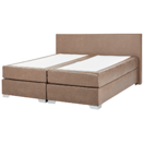 Boxspringbett Kunstleder braun 180 x 200 cm PRESIDENT