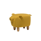 Hocker Polsterbezug gelb PIGGY