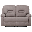 2-Sitzer Sofa Polsterbezug taupe verstellbar BERGEN