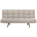 Schlafsofa 3-Sitzer Polsterbezug beige INGARO