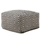 Pouf schwarz-weiss 50 x 30 cm MUKKI