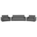 Sofa Set Polsterbezug hellgrau ABERDEEN