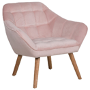 Sessel Samtstoff rosa KARIS