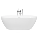 Badewanne freistehend weiss oval 170 x 80 cm CARRERA