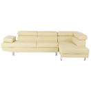 Ecksofa Kunstleder beige NORREA