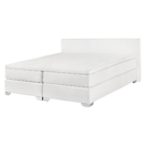 Boxspringbett Kunstleder weiss 140 x 200 cm PRESIDENT