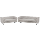 Sofa Set Polsterbezug beige 5-Sitzer VISSLAND