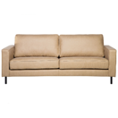 3-Sitzer Sofa Lederoptik beige SAVALEN