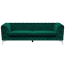 3-Sitzer Sofa Samtstoff grün SOTRA