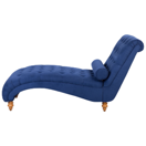 Chaiselongue Polsterbezug marineblau MURET