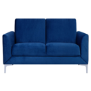 2-Sitzer Sofa Samtstoff marineblau FENES