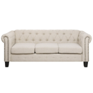 3-Sitzer Sofa Polsterbezug beige gerade Beine CHESTERFIELD