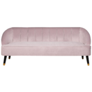 3-Sitzer Sofa Samtstoff rosa ALSVAG