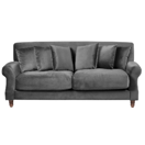 3-Sitzer Sofa Samtstoff grau EIKE