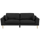 3-Sitzer Sofa Leder schwarz TORGET