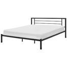 Metallbett schwarz Lattenrost 180 x 200 cm CUSSET