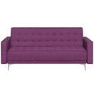 Schlafsofa 3-Sitzer Polsterbezug violett ABERDEEN