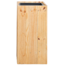 Blumentopf heller Holzfarbton rechteckig 28 x 28 x 60 cm SYKIA