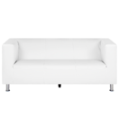 3-Sitzer Sofa Kunstleder weiss FLORO