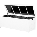 Auflagenbox Rattan weiss 158 x 63 cm MODENA