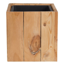 Blumentopf Holz hellbraun quadratisch 24 x 24 x 24 cm AKRINI