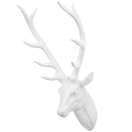 Wandfigur Kunstharz weiss Rehkopf DEER HEAD