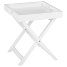 Couchtisch weiss quadratisch 40 x 40 cm CHESTER