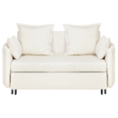 Schlafsofa 2-Sitzer Polsterbezug beige HOVIN