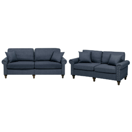 Sofa Set Polsterbezug dunkelgrau 5-Sitzer OTRA