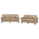 Sofa Set Polsterbezug sandbeige 5-Sitzer OTRA