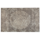 Teppich Baumwolle taupe-grau 140 x 200 cm orientalisches Muster Kurzflor BEYKOZ