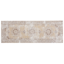 Teppich Baumwolle beige 60 x 180 cm orientalisches Muster Läufer ALMUS