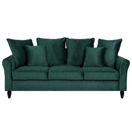 3-Sitzer Sofa Samtstoff dunkelgrün BORNHOLM