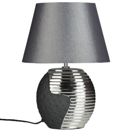 Tischlampe schwarz / silber 41 cm Kegelform ESLA