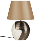 Tischlampe kupfer / beige 41 cm Kegelform ESLA