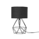 Tischlampe schwarz 35 cm geometrisch MARONI