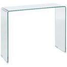 Konsolentisch Glas transparent 90 x 30 x 75 cm KENDALL