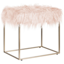 Hocker Felloptik rosa MANHATTAN