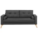 2-Sitzer Sofa Polsterbezug dunkelgrau KALMAR