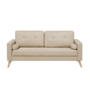 2-Sitzer Sofa Polsterbezug hellbeige KALMAR