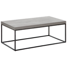 Couchtisch Betonoptik / schwarz 100 x 60 x 40 cm DELANO