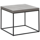 Beistelltisch Betonoptik / schwarz 60 x 60 x 50 cm DELANO