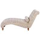 Chaiselongue Polsterbezug beige / grau MURET