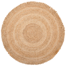 Teppich Jute beige ? 140 cm Kurzflor ERENCE