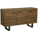 Sideboard dunkler Holzfarbton 3 Türen TIMBER