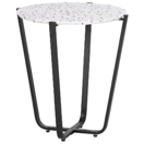 Beistelltisch Terrazzo Optik / schwarz ? 50 cm VALERA